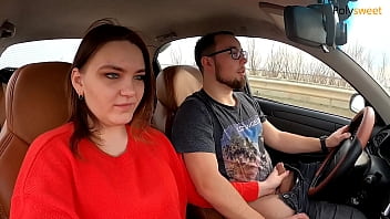 Everyone saw what she was doing. Blowjob while driving!